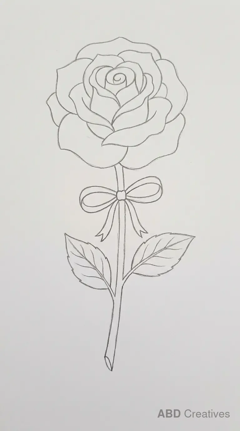 Rose with a Bow