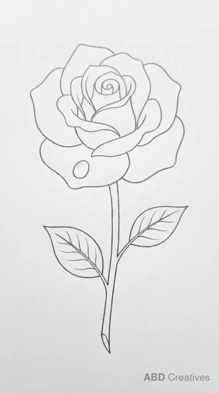 Rose with a Dew Drop