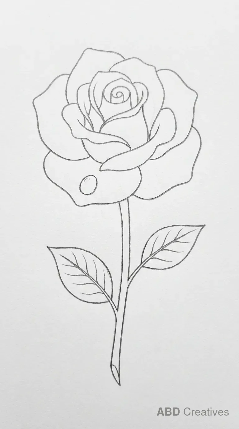 Rose with a Dew Drop