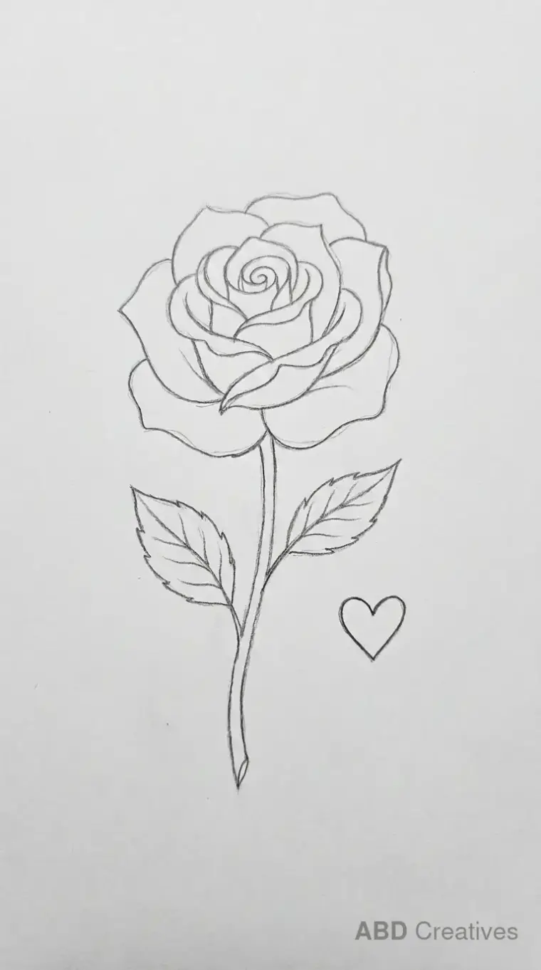 Rose with a Heart