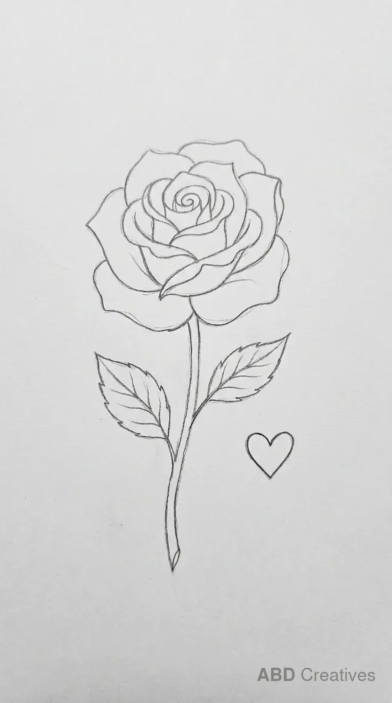 Rose with a Heart