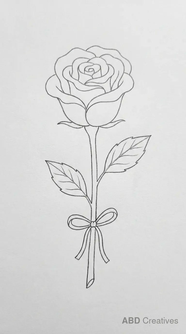 Rose with a Ribbon