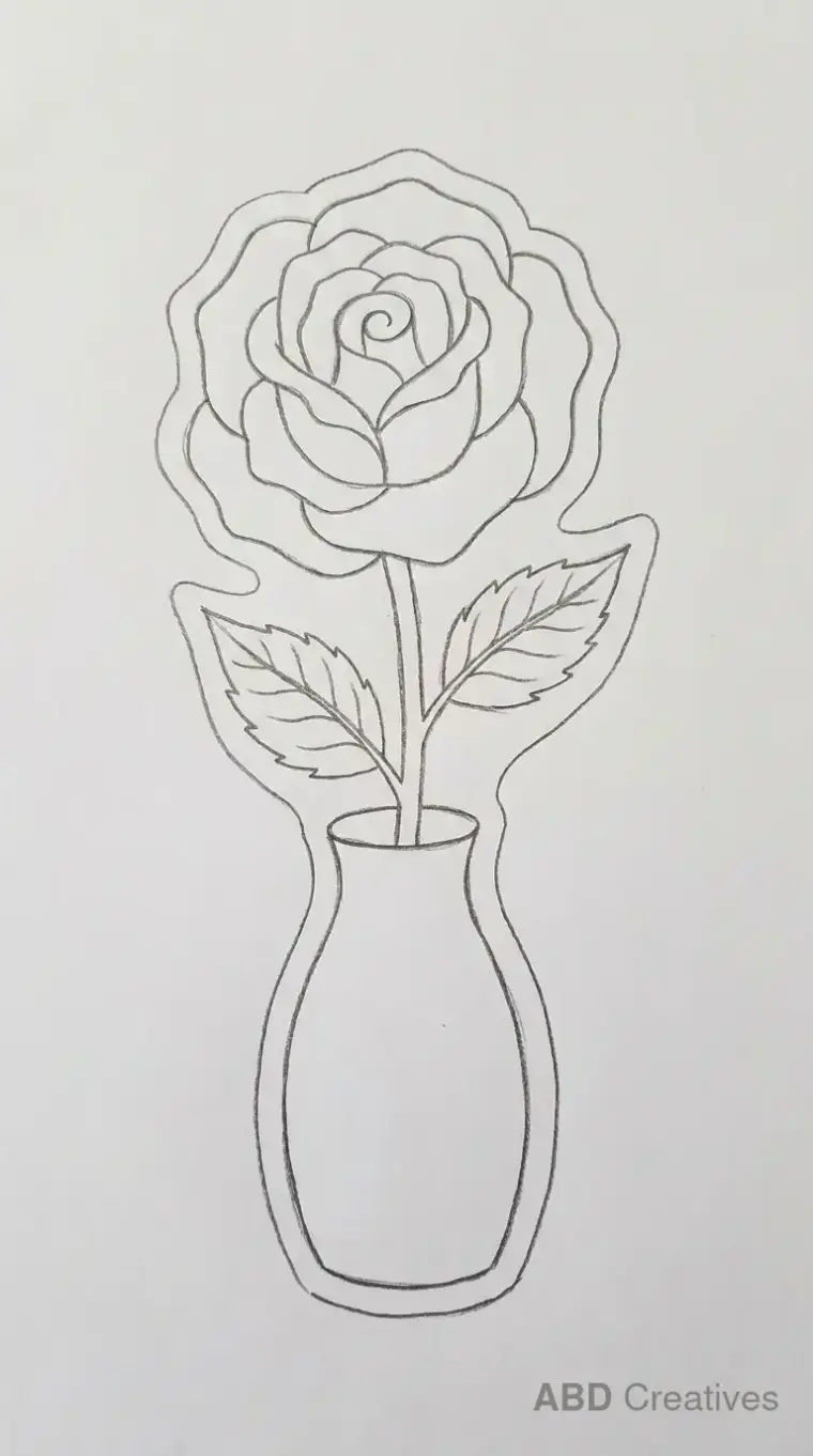 Rose in a Vase