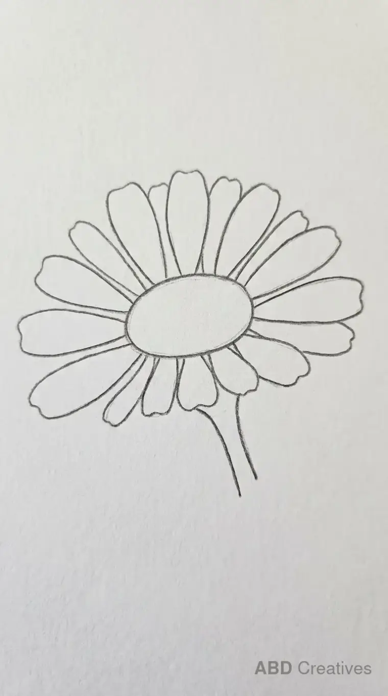 Side View Zinnia