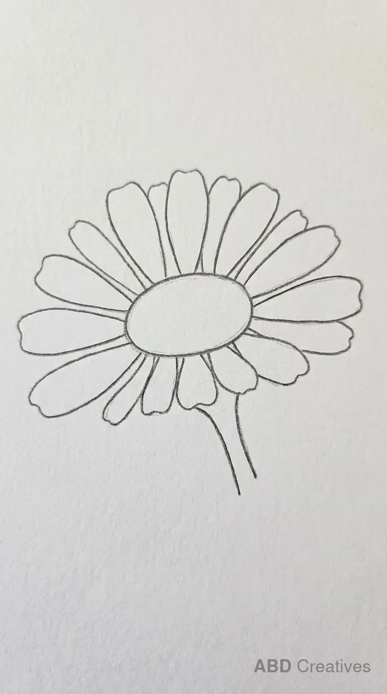 Side View Zinnia