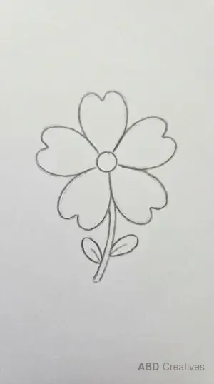 Simple Single Begonia Bloom