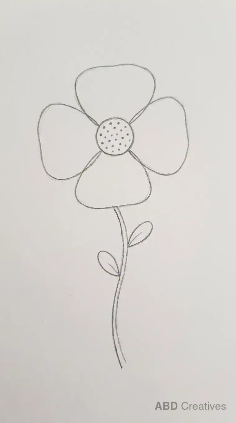 Simple Single Poppy Bloom