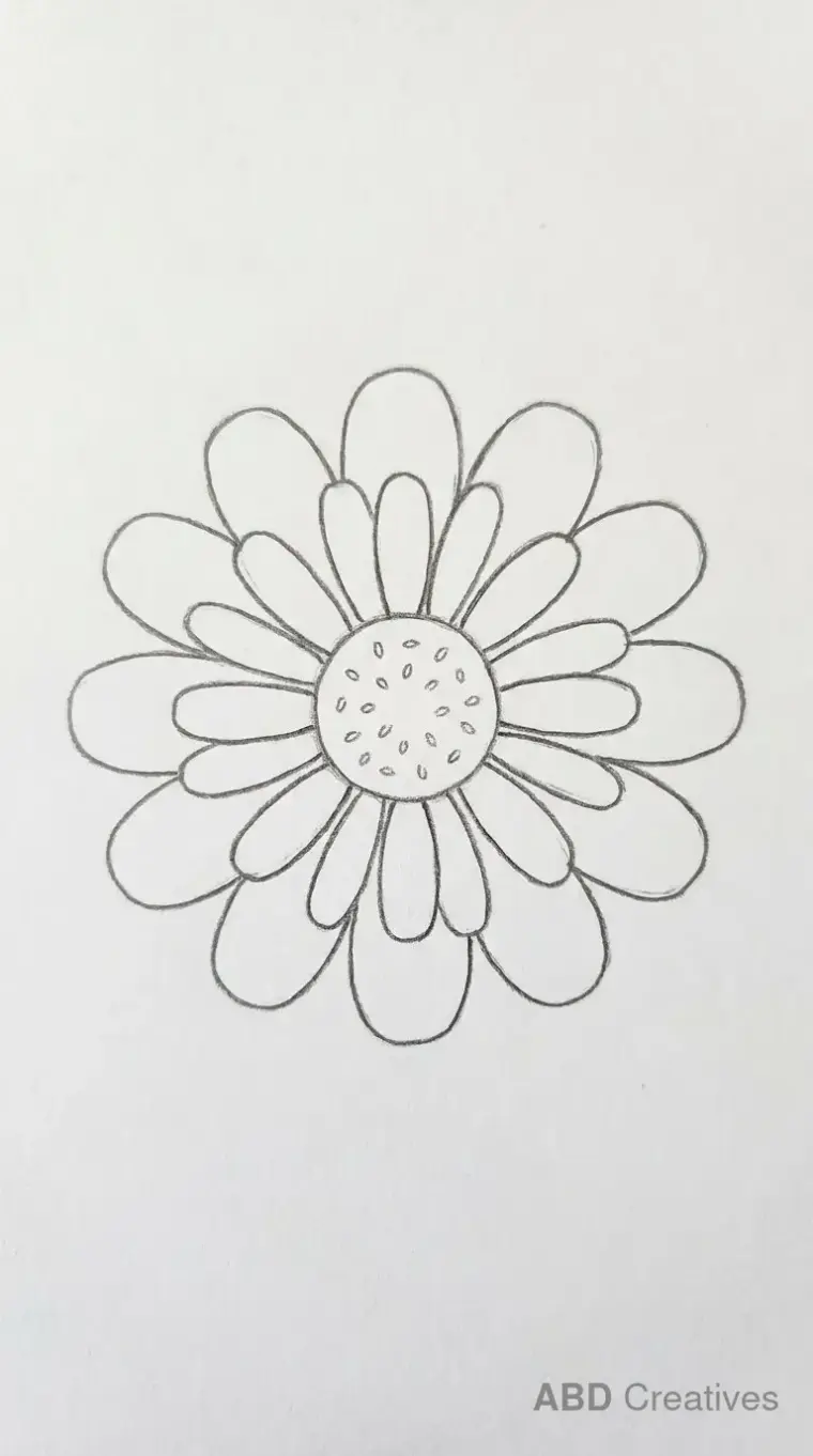 Simple Single Zinnia Bloom