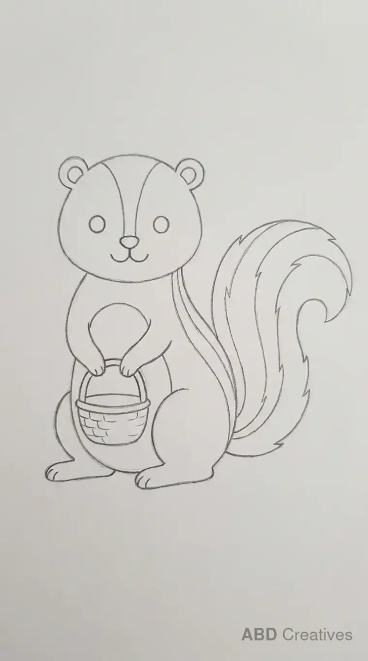 Skunk Holding Basket