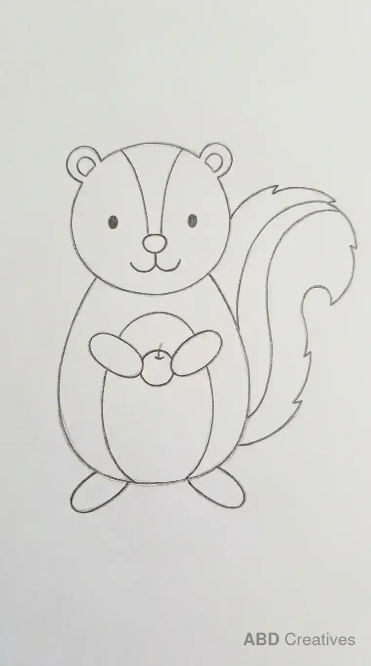 Skunk Holding Berry