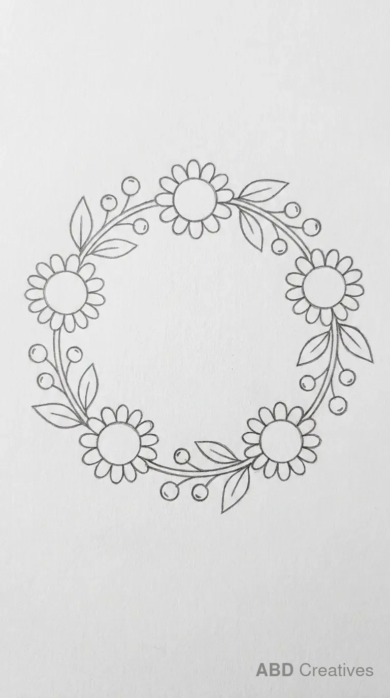 Sunflower Wreath Ring