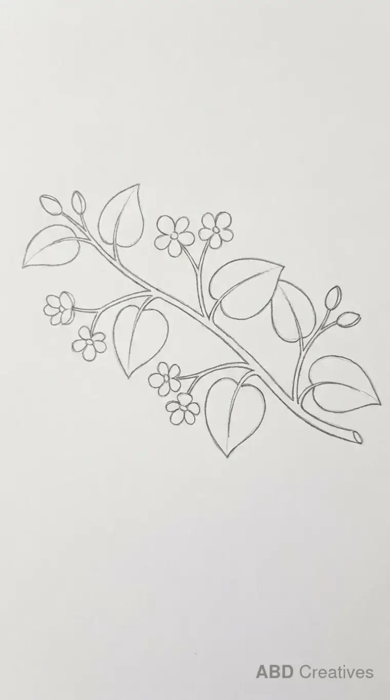 Trailing Begonia Branch