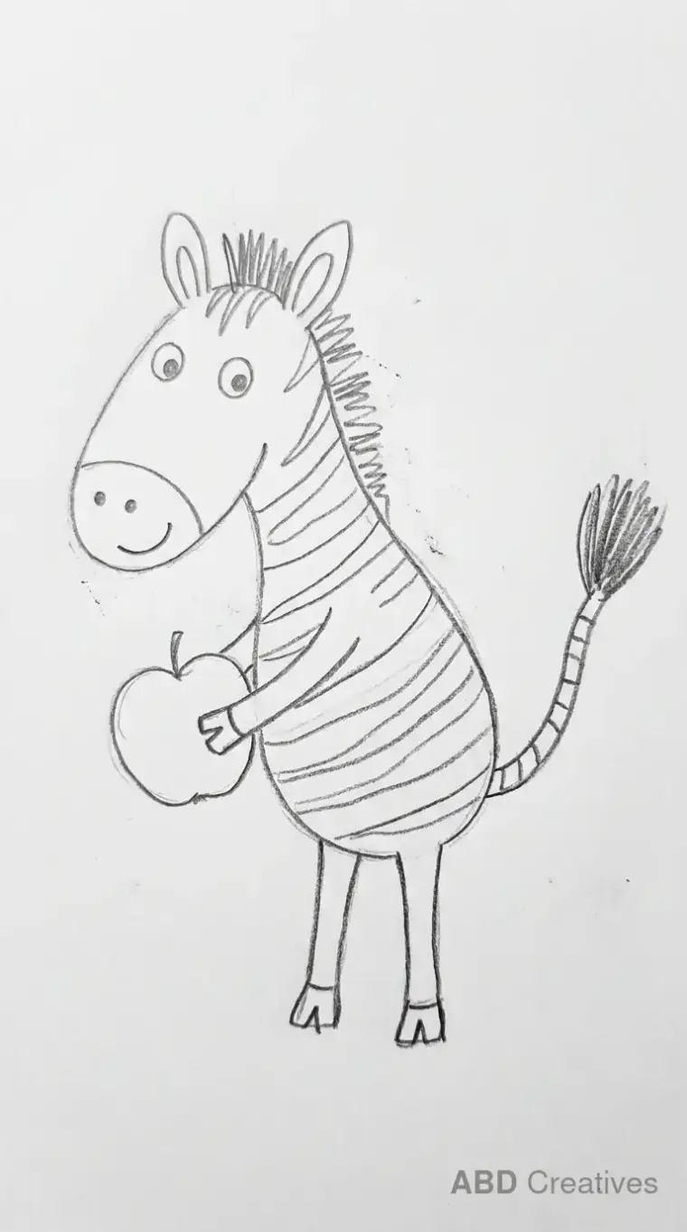 Zebra drawing ideas