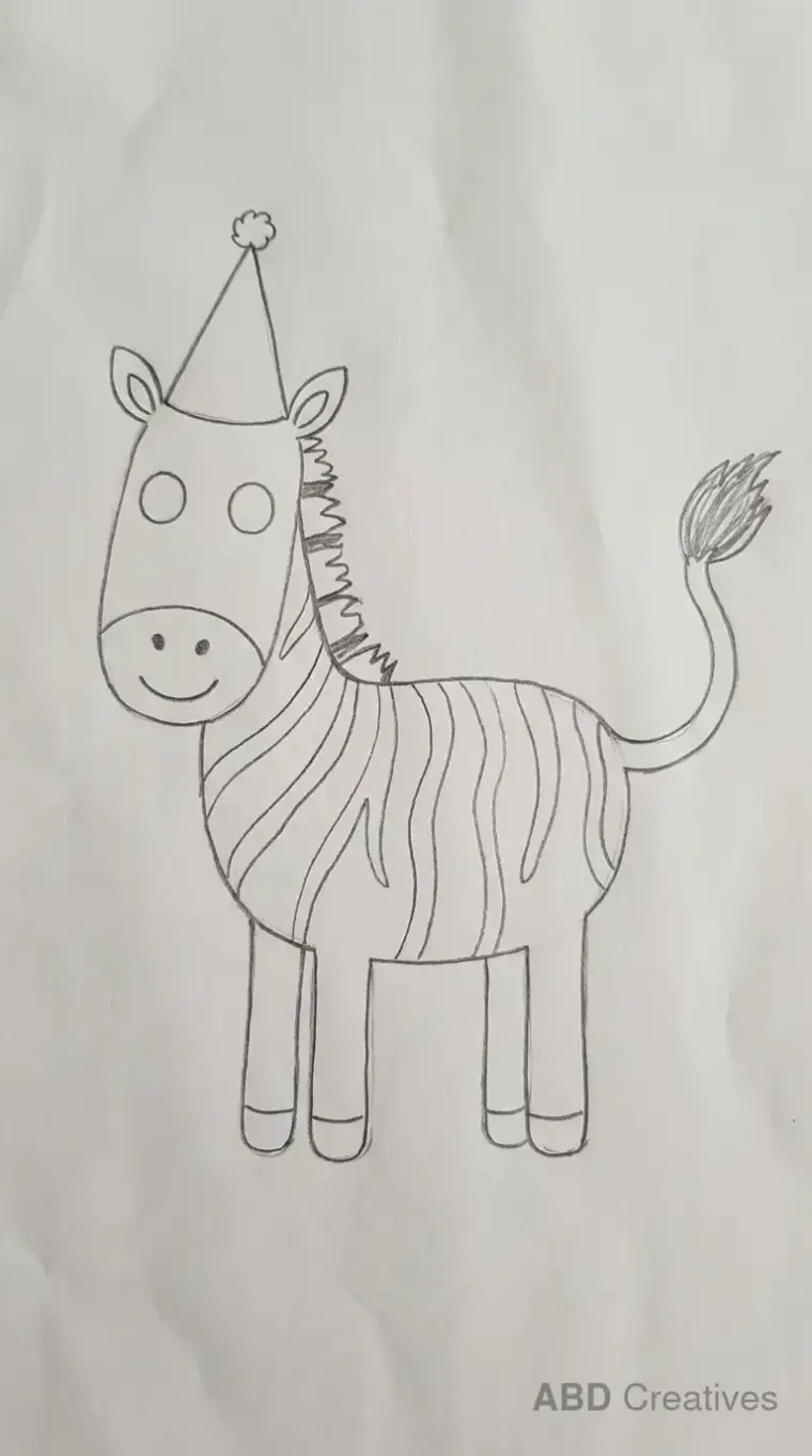 Zebra Wearing a Hat