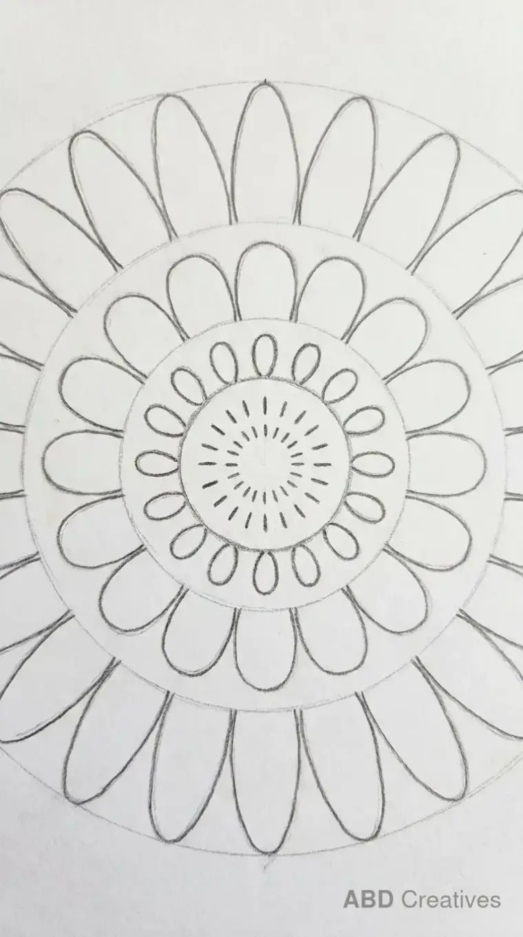 Zinnia Mandala Pattern