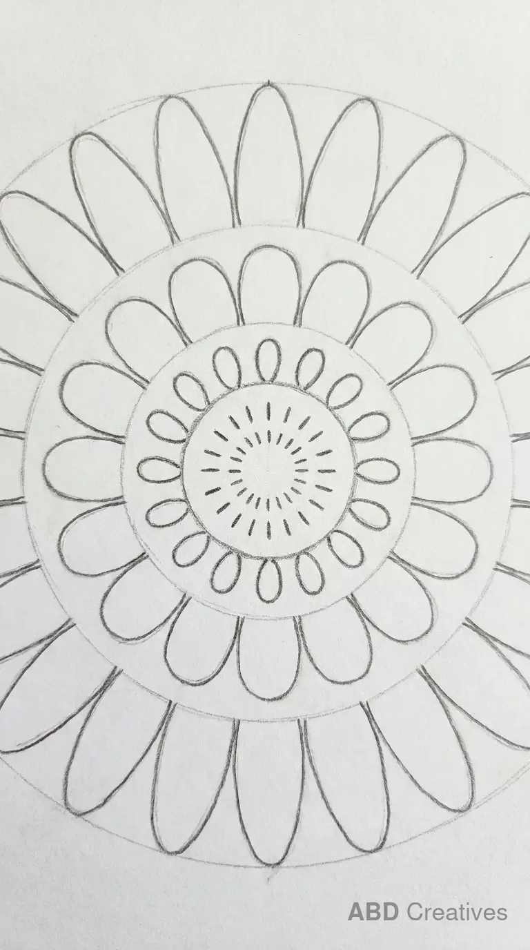 Zinnia Mandala Pattern