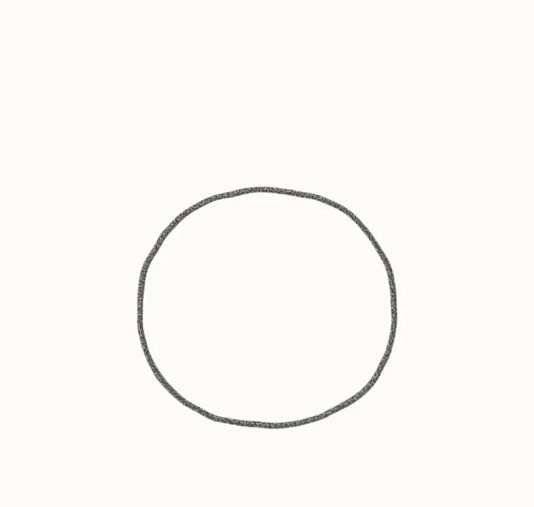 How to Draw a Cartoon Spider, step 1: draw the body