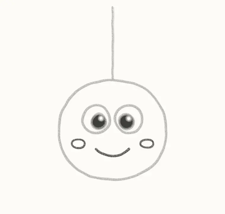 How to Draw a Cartoon Spider, step 4: draw the smile and cheeks