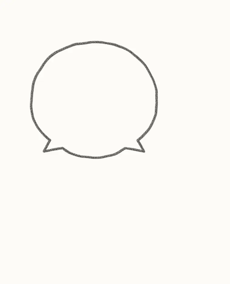 How to Draw a Cartoon Wolf, step 1: draw the head