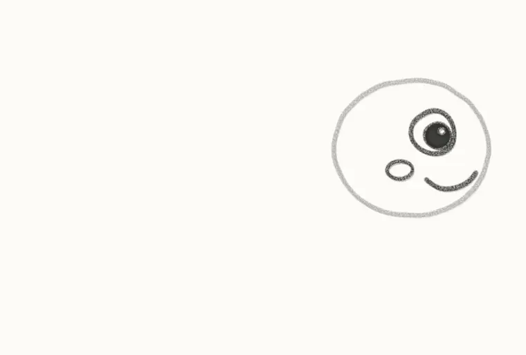 How to Draw a Cartoon Ant, step 2: draw the face