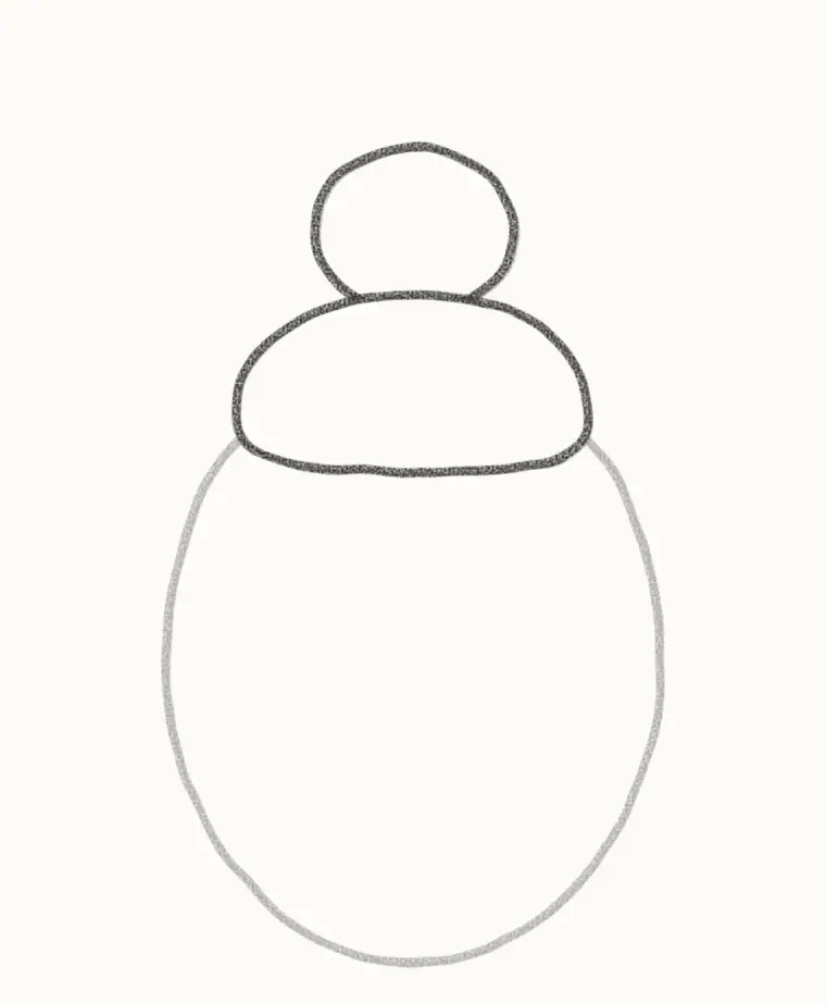 How to Draw a Cartoon Beetle, step 2: add the head and shield