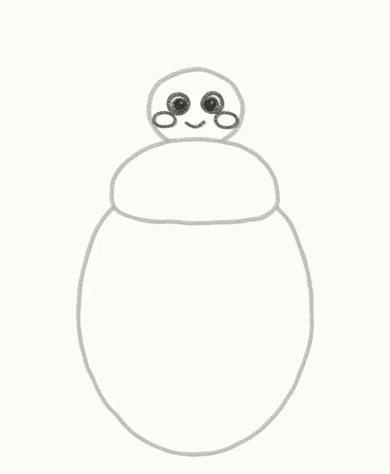How to Draw a Cartoon Beetle, step 3: draw the face