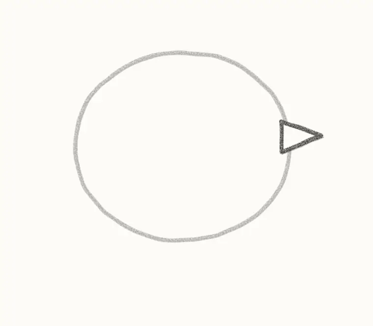 How to Draw a Cartoon Bird, step 2: add the beak