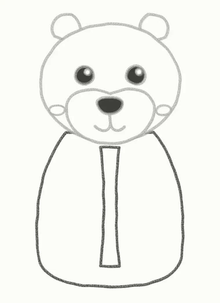 How to Draw a Cartoon Boxer Dog, step 5: draw the body