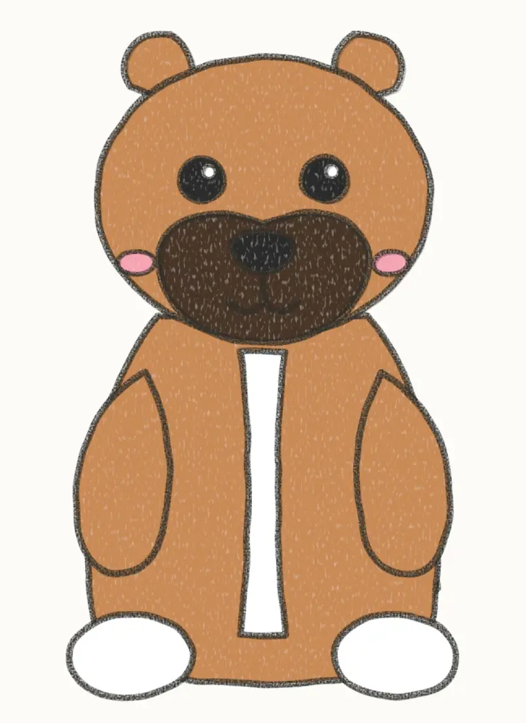 How to Draw a Cartoon Boxer Dog, step 7 of 7: color your boxer dog, pencil drawing