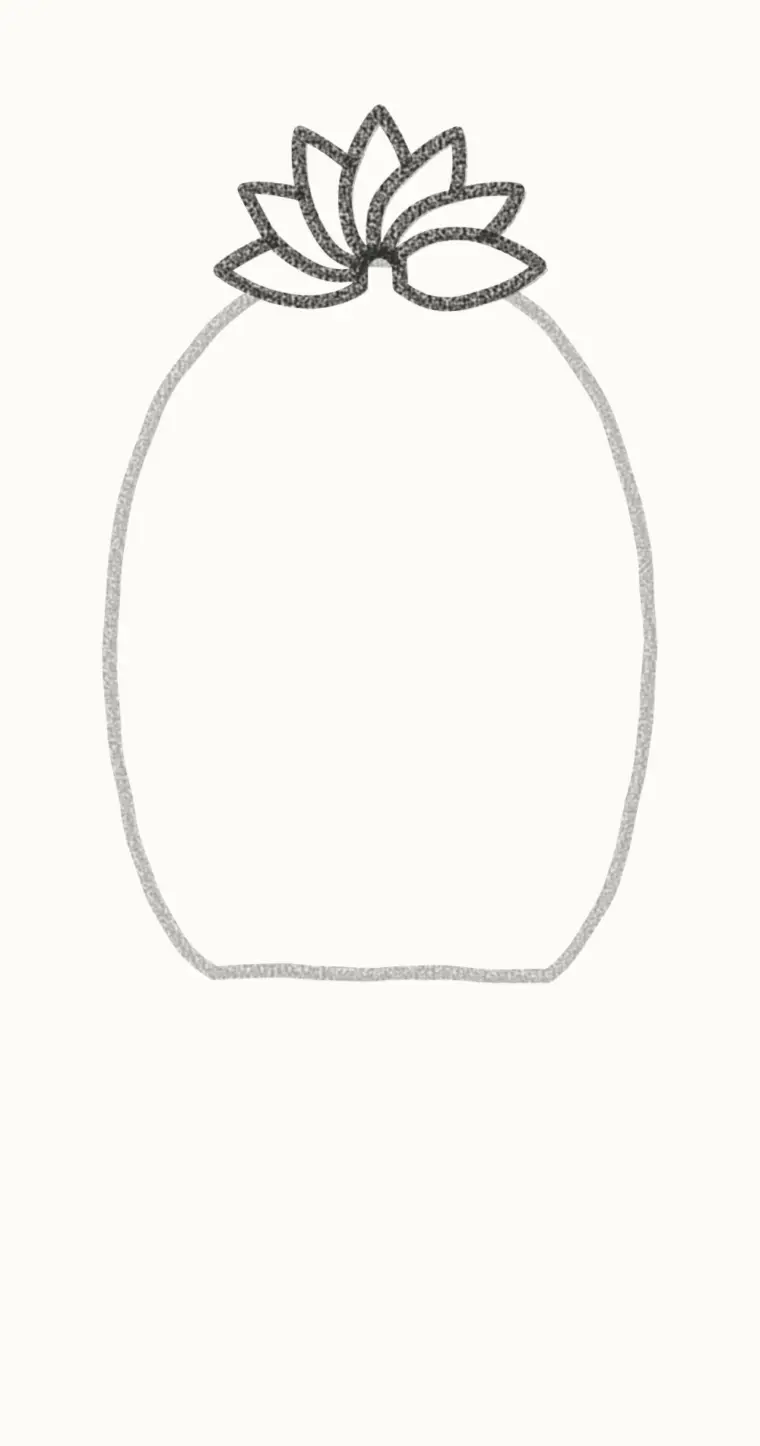 How to Draw a Cartoon Cactus Flower, step 2: add the flower