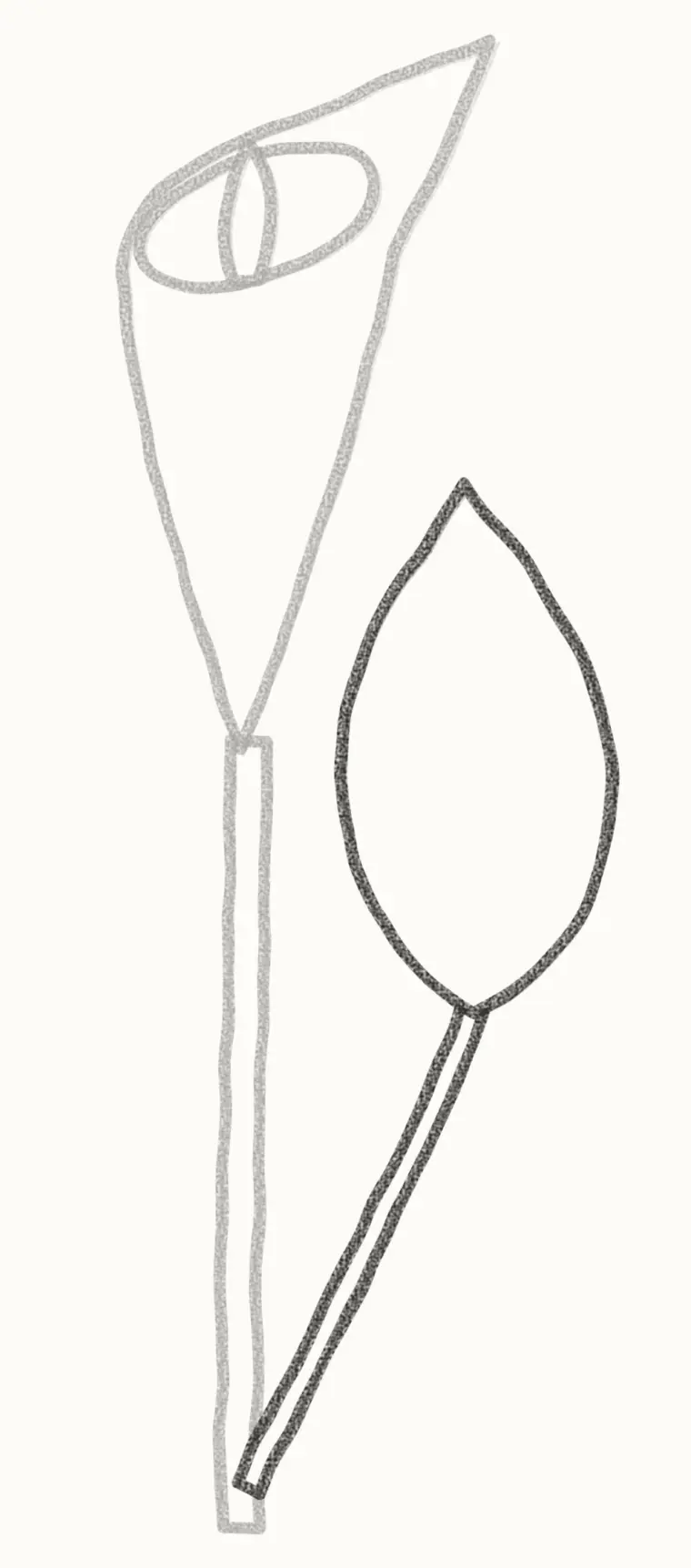 How to Draw a Cartoon Calla Lily, step 5: add the big leaf