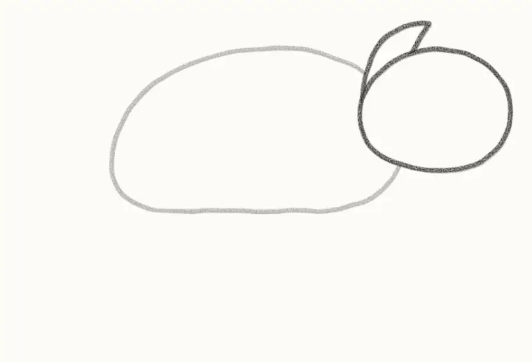 How to Draw a Cartoon Chameleon, step 2: add the head