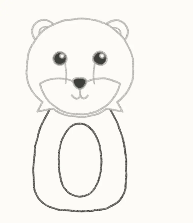 How to Draw a Cartoon Cheetah, step 5: draw the body