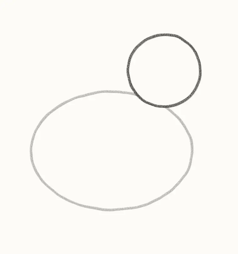 How to Draw a Cartoon Chicken, step 2: add the head