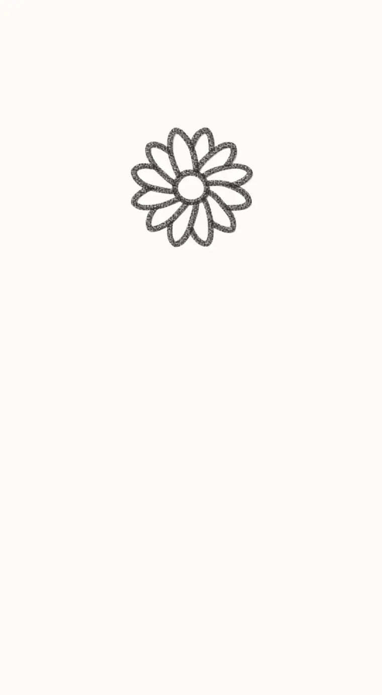 How to Draw a Cartoon Chrysanthemum, step 1: draw the middle