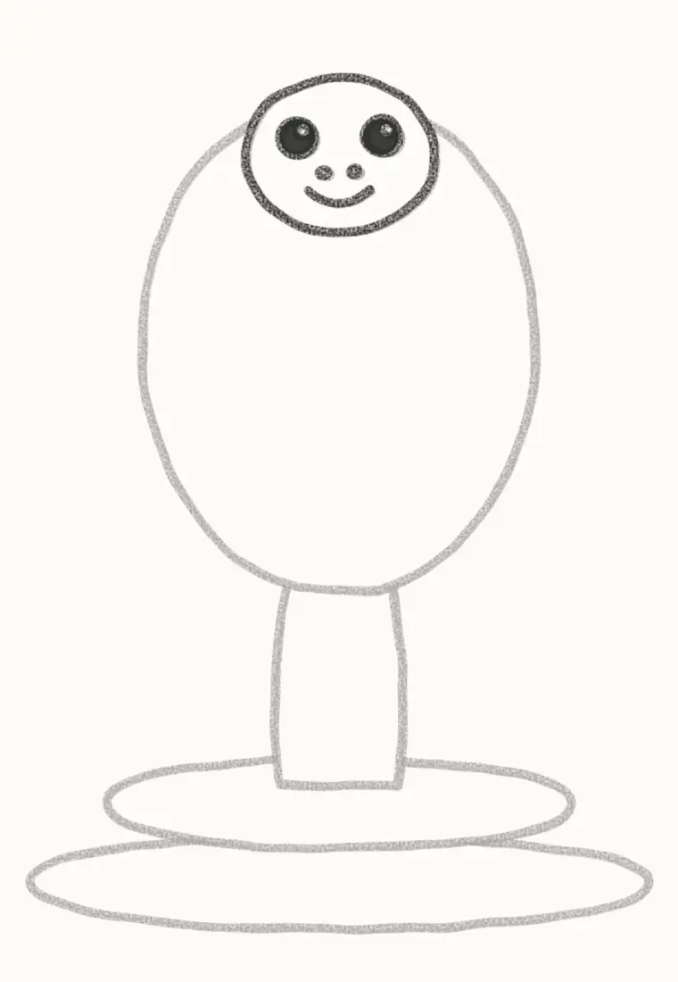 How to Draw a Cartoon Cobra, step 4: draw the head and face