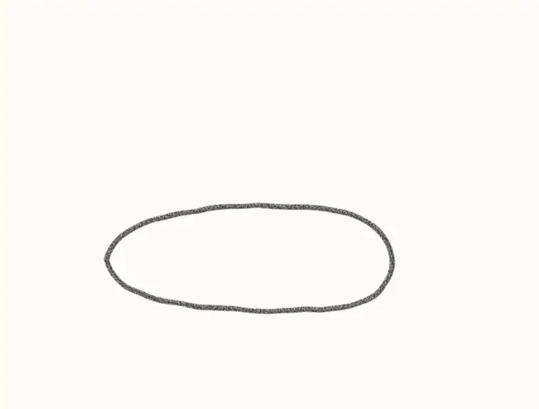 How to Draw a Cartoon Cricket, step 1: draw the body