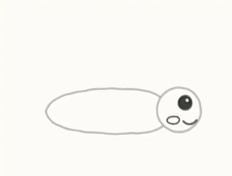 How to Draw a Cartoon Cricket, step 3: draw the face