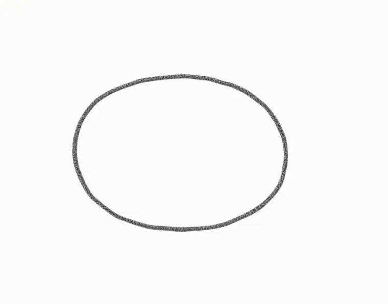 How to Draw a Cartoon Crow, step 1: draw the body
