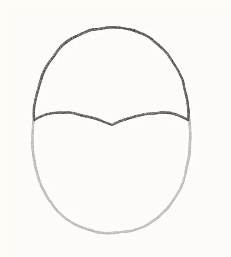 How to Draw a Cartoon Eagle, step 2: add the white head