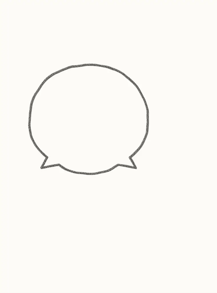 How to Draw a Cartoon Fennec Fox, step 1: draw the head
