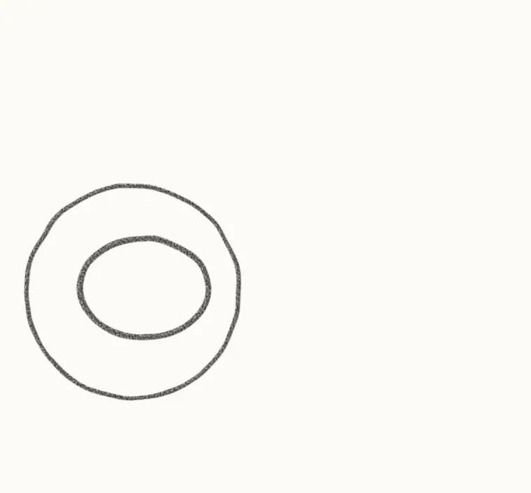 How to Draw a Cartoon Firefly, step 1: draw the glowing tail