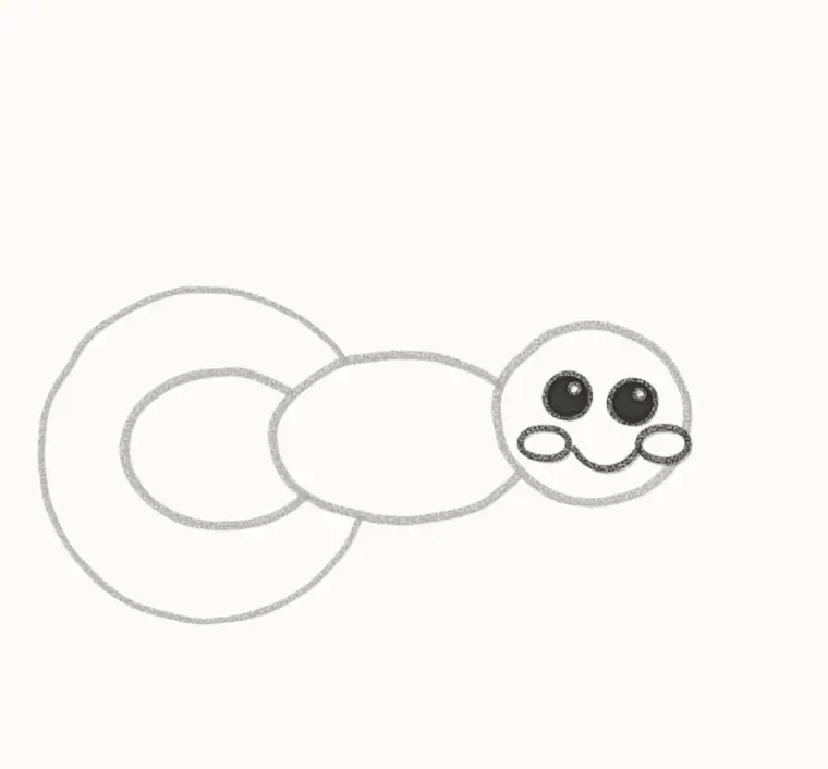 How to Draw a Cartoon Firefly, step 4: draw the face