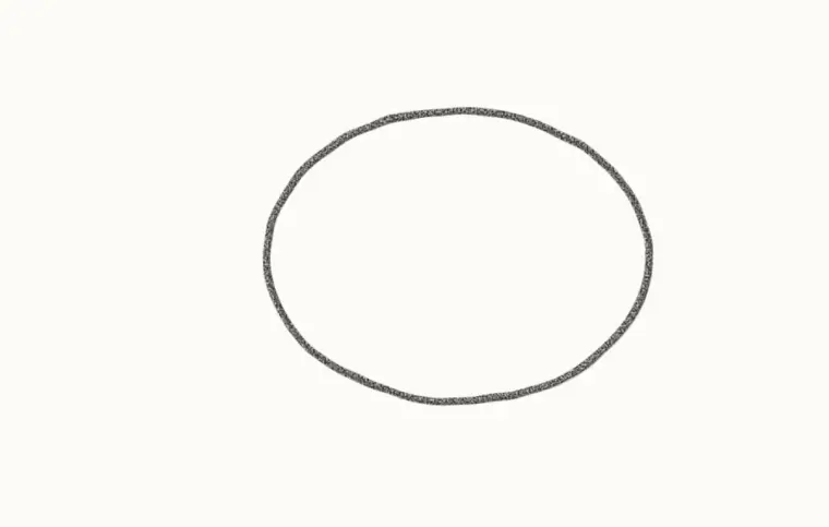 How to Draw a Cartoon Goldfish, step 1: draw the body