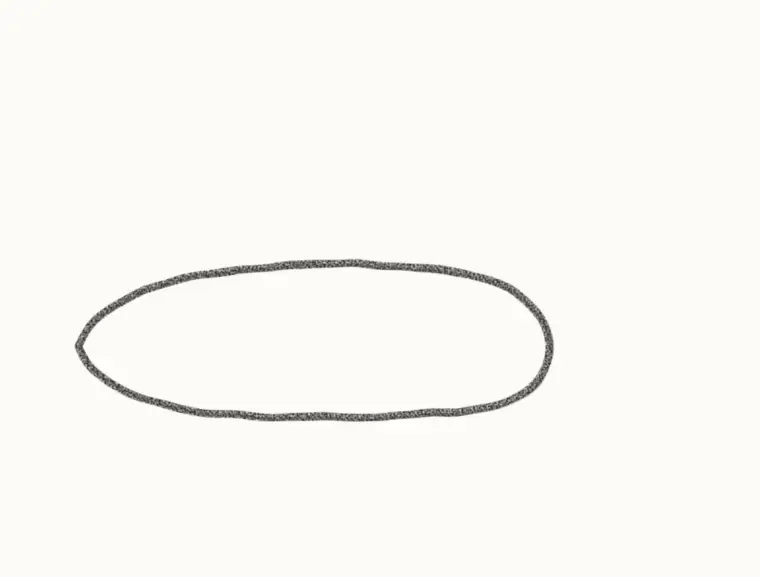 How to Draw a Cartoon Grasshopper, step 1: draw the body