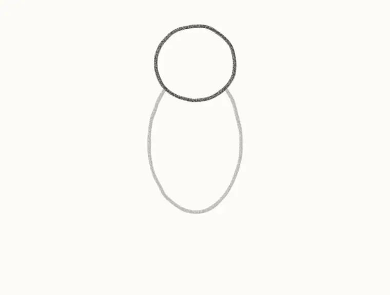 How to Draw a Cartoon Hawk, step 2: add the head