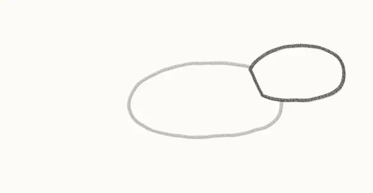 How to Draw a Cartoon Iguana, step 2: add the head