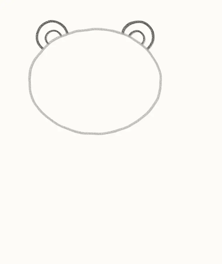 How to Draw a Cartoon Jaguar, step 2: add the ears