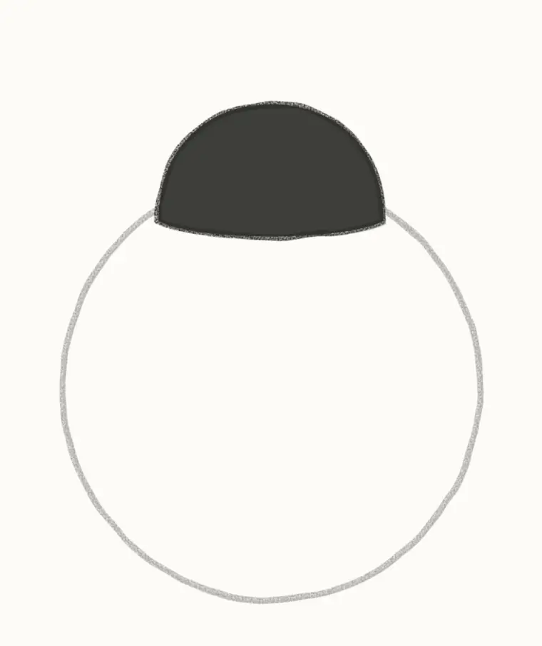 How to Draw a Cartoon Ladybug, step 2: add the head