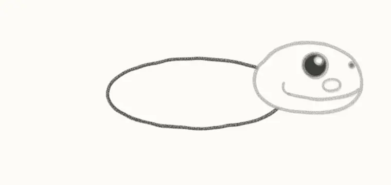 How to Draw a Cartoon Leopard Gecko, step 3: draw the body